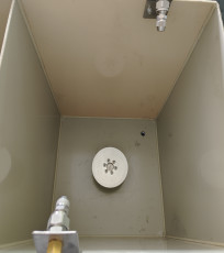 1100mm *410mm *1100mm パルプ食品容器のためのスプレーコーティングマシン