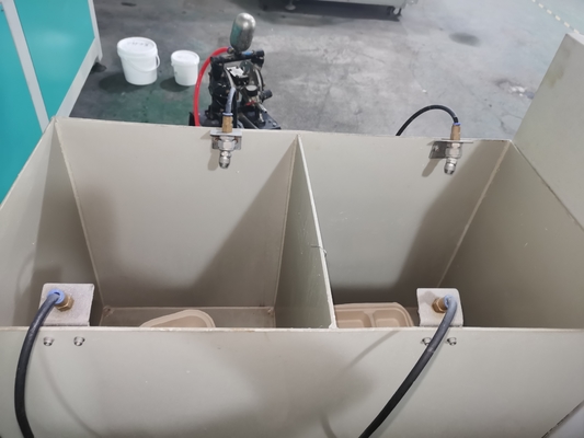 1100mm *410mm *1100mm パルプ食品容器のためのスプレーコーティングマシン