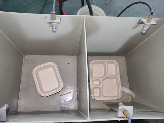 1100mm *410mm *1100mm パルプ食品容器のためのスプレーコーティングマシン