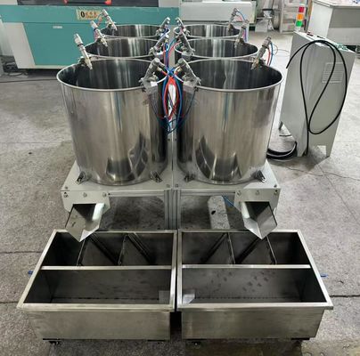 食品包装および工業包装のためのパルス模造のための6ステーションスピンコーティングマシン