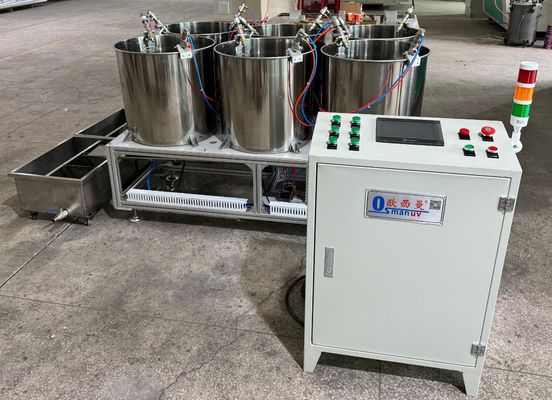 モールドパルプ内面バリアコーティング用標準6ステーションロータリーコーティングライン