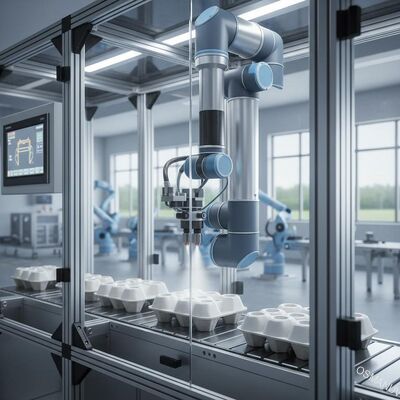 鋳造パルプパッケージング用 高精度ロボット内部コーティングスプレーシステム
