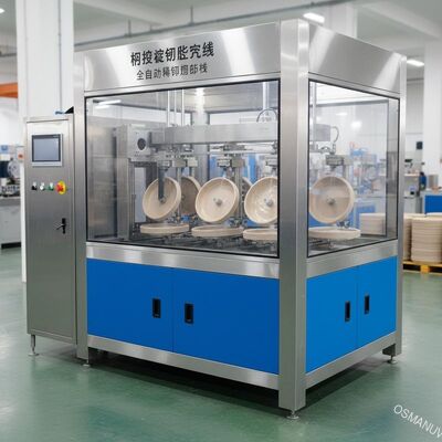 パルプモールド製品用内部スピンコーティングライン - 全自動精密コーティング機