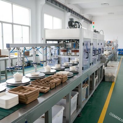 パルプモールドコーティングマシン 自動スピンコーティングライン 成形繊維製品、食器、トレイ、包装品に最適