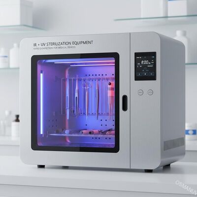 医療機器用迅速消毒機能を備えたIR + UV殺菌装置