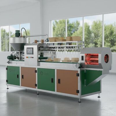 エコセントリックパルプモールドコーティングマシン、ストローおよび竹繊維製品へのバイオベースコーティング適用向け
