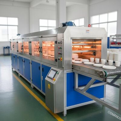 バガスパルプ成形 IR乾燥機 2.2メートル高速乾燥システム 持続可能な食器生産用