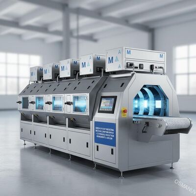 エネルギー効率の良い産業用マイクロ波輸送機 乾燥機 調整可能な磁石装置と空気流
