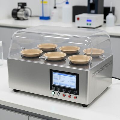 研究開発および小量パルステーブルウェアの生産のためのコンパクトの6ステーションプログラム可能なスピンコーティングシステム