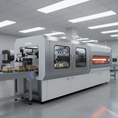 製品ページ：モールドパルプ製品用自動ワンパスデジタルプリンター（積載・硬化一体型）