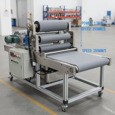 1.5KW 250mmの直径逆ロール コータの平らなコンベヤー ベルト