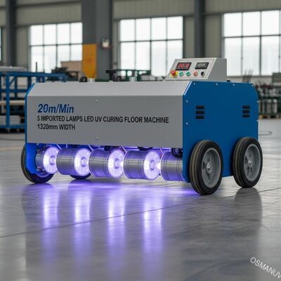 20m/Min 5輸入されたランプは紫外線治癒の床を機械で造る1320mmの幅を導いた