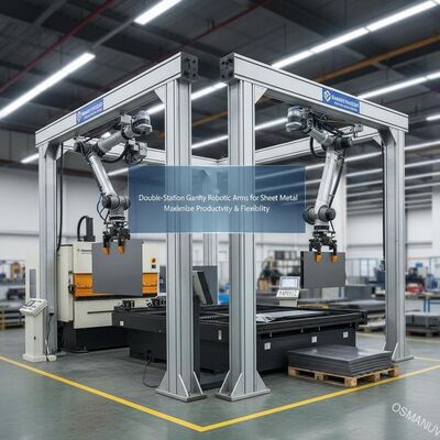 板金用ダブルステーションガントリーロボットアームは生産性と柔軟性を最大化します