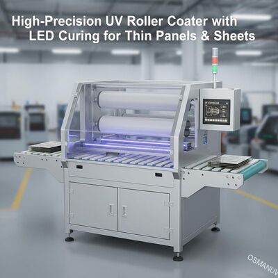薄型パネル・シート用LED硬化機能付き高精度UVローラーコーター