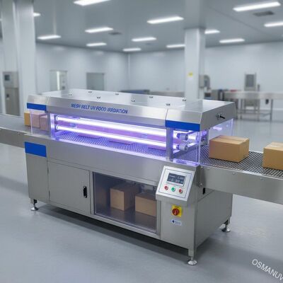 網ベルトのパッケージ板カートンのための紫外線食品照射機械2KW