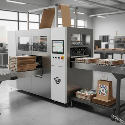 ピザボックス&紙袋印刷のための高速ワンパスデジタルプリンター - パーソナライズ可能な生産ライン