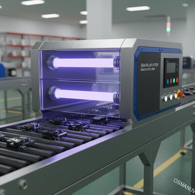 工業用365nmダブルランプUV固化システム 急速生産ラインコーティング