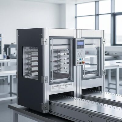 パイロットコーティングラインのためのモジュール式赤外線固化シミュレーションモジュール