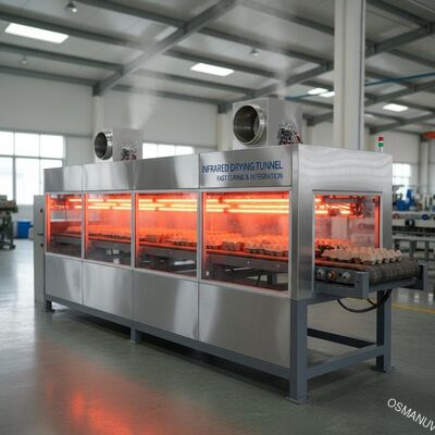 2.2メートル赤外線乾燥トンネル 紙パルス模造の水性コーティング - 急速な固化と統合