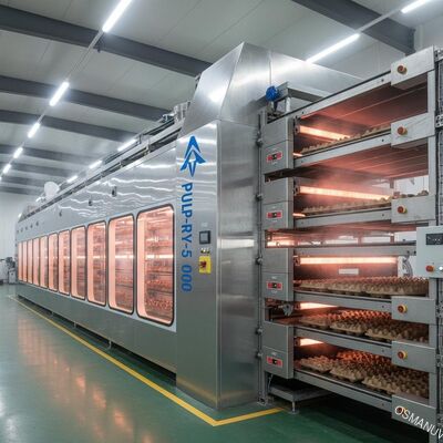 パルプモールド用高速赤外線乾燥トンネルキルン | 多層連続乾燥生産ライン