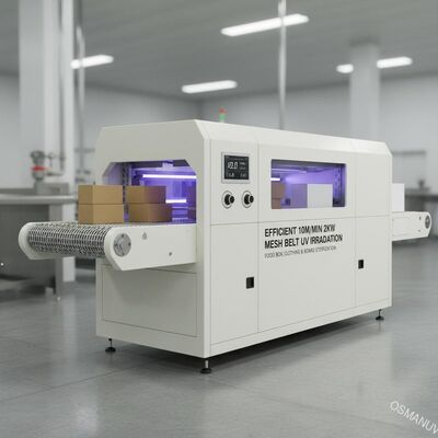 効率的な 10 メートル/分 2KW メッシュベルト紫外線照射機コンピュータホワイト食品ボックスまたは衣類またはボード
