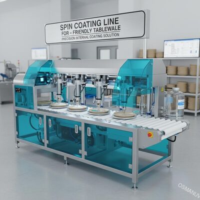 環境に優しい食器用スピンコーティングライン | 精密内面コーティングソリューション