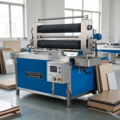 PVC、家具、金属パネル用精密二ロールコーティング機、コーティング厚さカスタマイズ可能