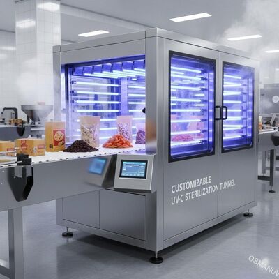 食品包装およびバルク乾燥果実加工ライン向けカスタマイズ可能なUV-C表面殺菌トンネル