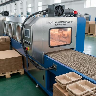 工業用 10m/Min マイクロ波乾燥機 380V ボックスボードまたはランチボックス