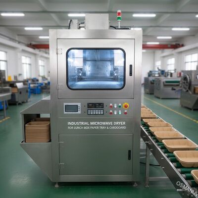 産業用マイクロ波乾燥機 ランチボックス 紙トレイ カードボード
