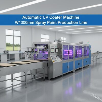 自動紫外線コーター機械、W1300mmはスプレー式塗料の生産ラインを