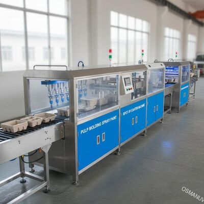 形成のスプレー式塗料の生産ライン、点の紫外線コーター機械380V 50HZをパルプにしなさい
