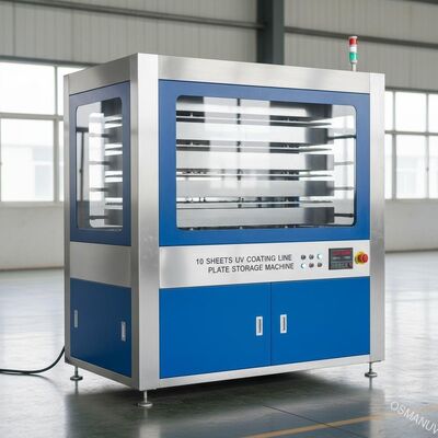 10枚のシートの紫外線コーティング ライン版の貯蔵機械50HZ 2m/Min速度