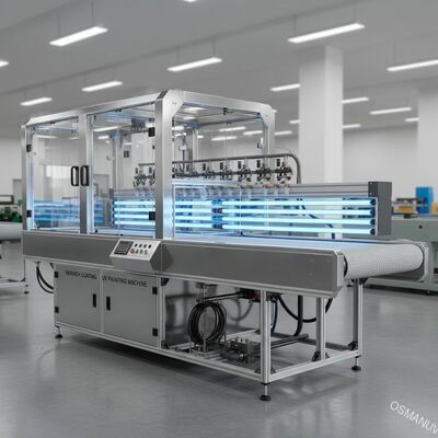 コーティングの紫外線塗る機械2.5mポリ塩化ビニールのコンベヤーにニスをかけなさい