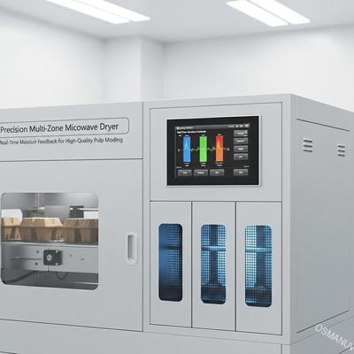 高品質のパルプ鋳造のためのリアルタイム湿度フィードバックを持つ精密マルチゾーンマイクロ波ドライヤー