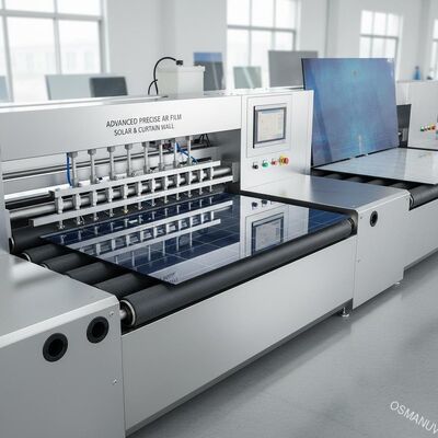 先進的な精密ARフィルムガラスローラーコーティングマシン 太陽光発電ガラス,カーテンウォールガラス
