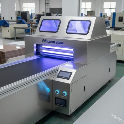 効率的な高速 エネルギー省エネ2ランプ UVコーティングボラッドシートのためのUV固化機