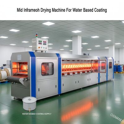 5 メートル 50 度から 200 度 水性コーティングのための中赤外線乾燥機