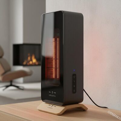 2.5KWの赤外線暖房装置で,暖房のための水平/垂直空気の流れ方向