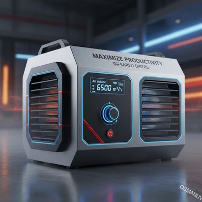 赤外線乾燥機で生産性を最大化 空気量 0-9999m3/h