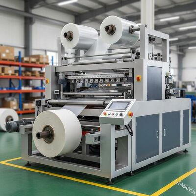 1600mm の幅と 3000KG の容量を持つ自動回転フィルムラミネートマシン