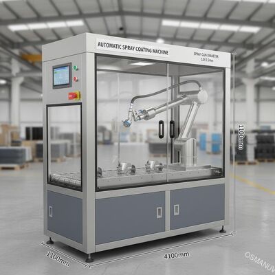 1100mm *410mm *1100mm 1.0-1.5mmスプレーガン直径の自動スプレーコーティングマシン