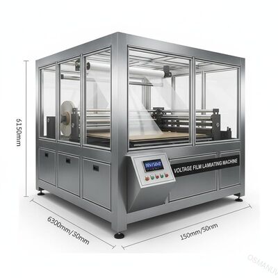 板やプラスチックまたはガラスから平面 360-410V / 50HZ ストレージフィルムラミナリングマシン 6300*1550*1200mmの総寸法