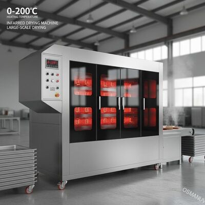 0~200C 熱温赤外線乾燥機 大規模乾燥用