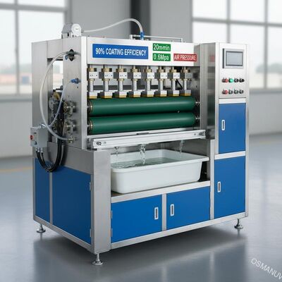 90% コーティング効率 ローラーコーティング機器 20m/min 0.6Mpa 空気圧