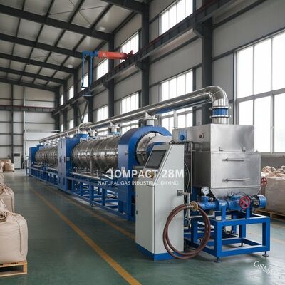 コンパクト28m天然ガス産業用乾燥機ライン 大量生産向け