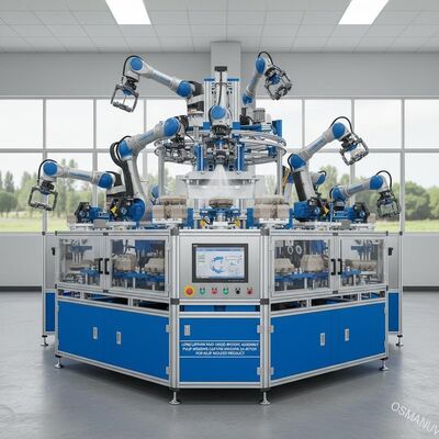 長寿命 高速ロボット組立 紙パルス 鋳造 コーティング 機械 24 ステーション 紙パルス 鋳造 製品