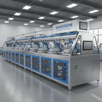全自動塗装ライン 24 ステーション 紙パルス 鋳造製品のためのスピン塗装機械