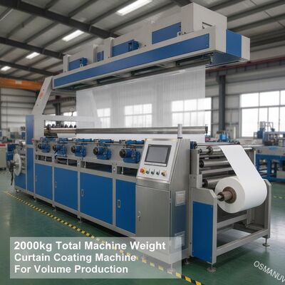 2000kg 総機械重量 量産用カーテンコーティングマシン