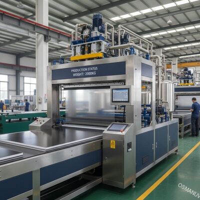 2000kg 総機械重量 大規模生産用のカーテンコーティングマシン